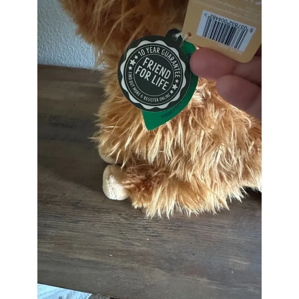 NEW Living Nature Highland Cow Stuffed Animal 10